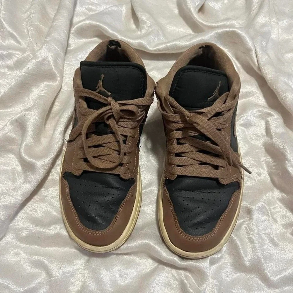 Jordan 1 Low Archaeo Brown trainers sneaker 6.5M Streetwear sportswear skater - Picture 4 of 7